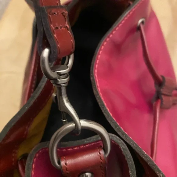 Patricia Nash Pink Ombre Leather Shoulder Bag - Picture 8 of 10